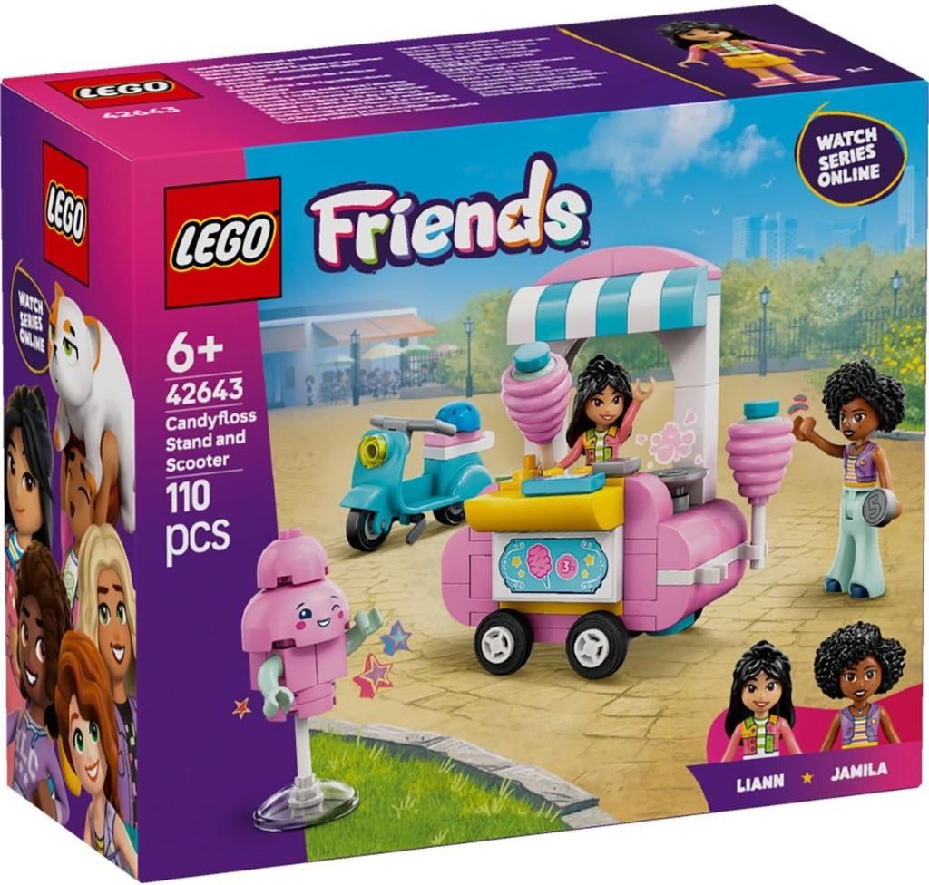 Lego Friends 42643 Suikerspinkraam en scooter NIEUW, Lego, Lego, Nieuw, Friends