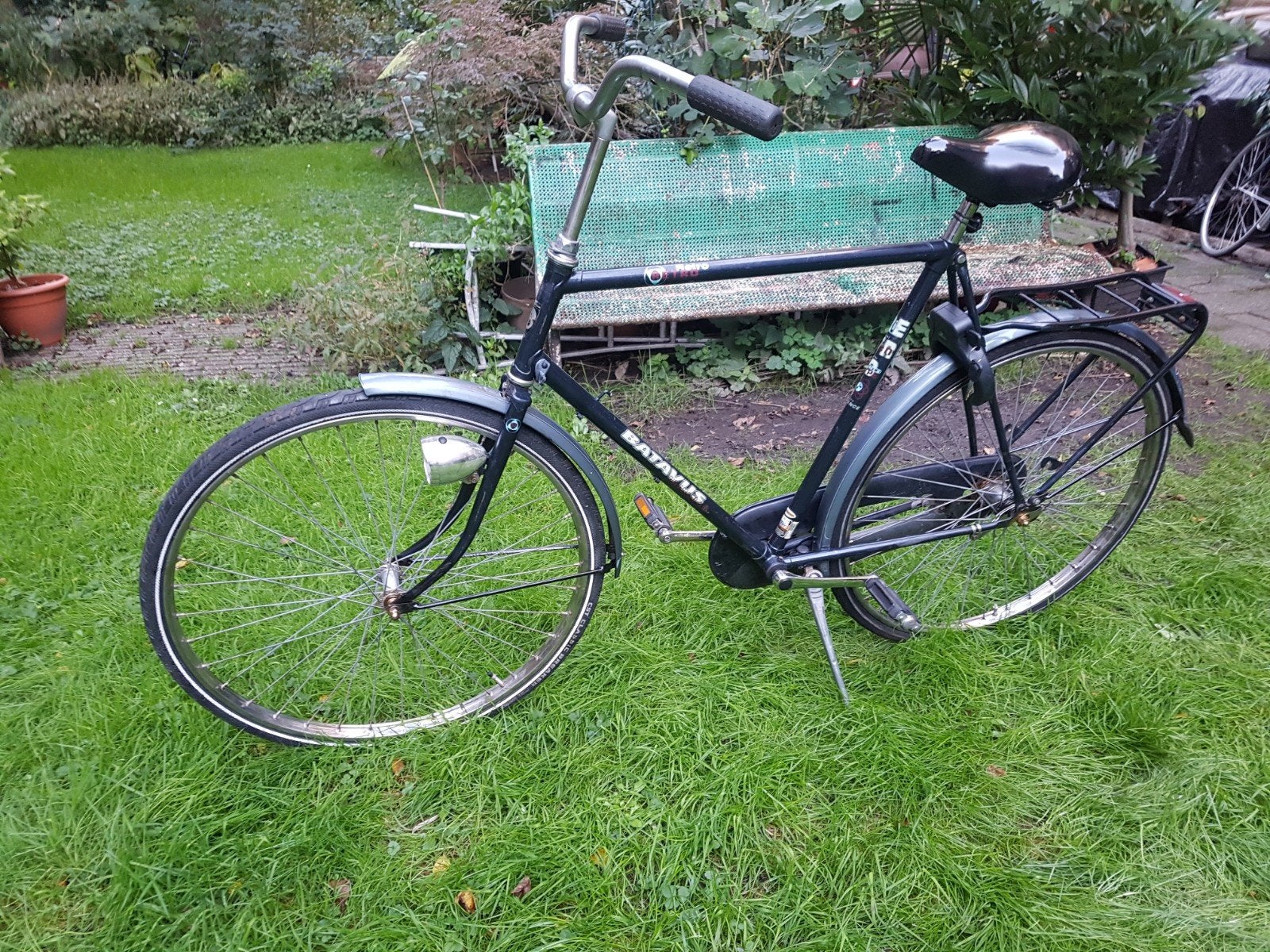 Batavus Retro Herenfiets (stad/station fiets), Fietsen en Brommers, Ophalen, Terugtraprem, Gebruikt, Batavus