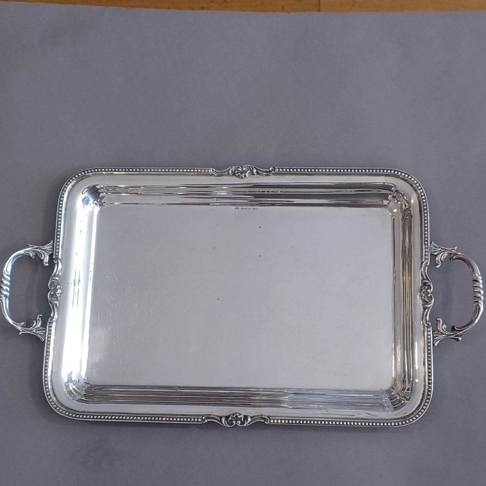 zilveren dienblad 925 gehalte - 510 gram, Antiek en Kunst, Antiek | Goud en Zilver, Zilver, Ophalen of Verzenden