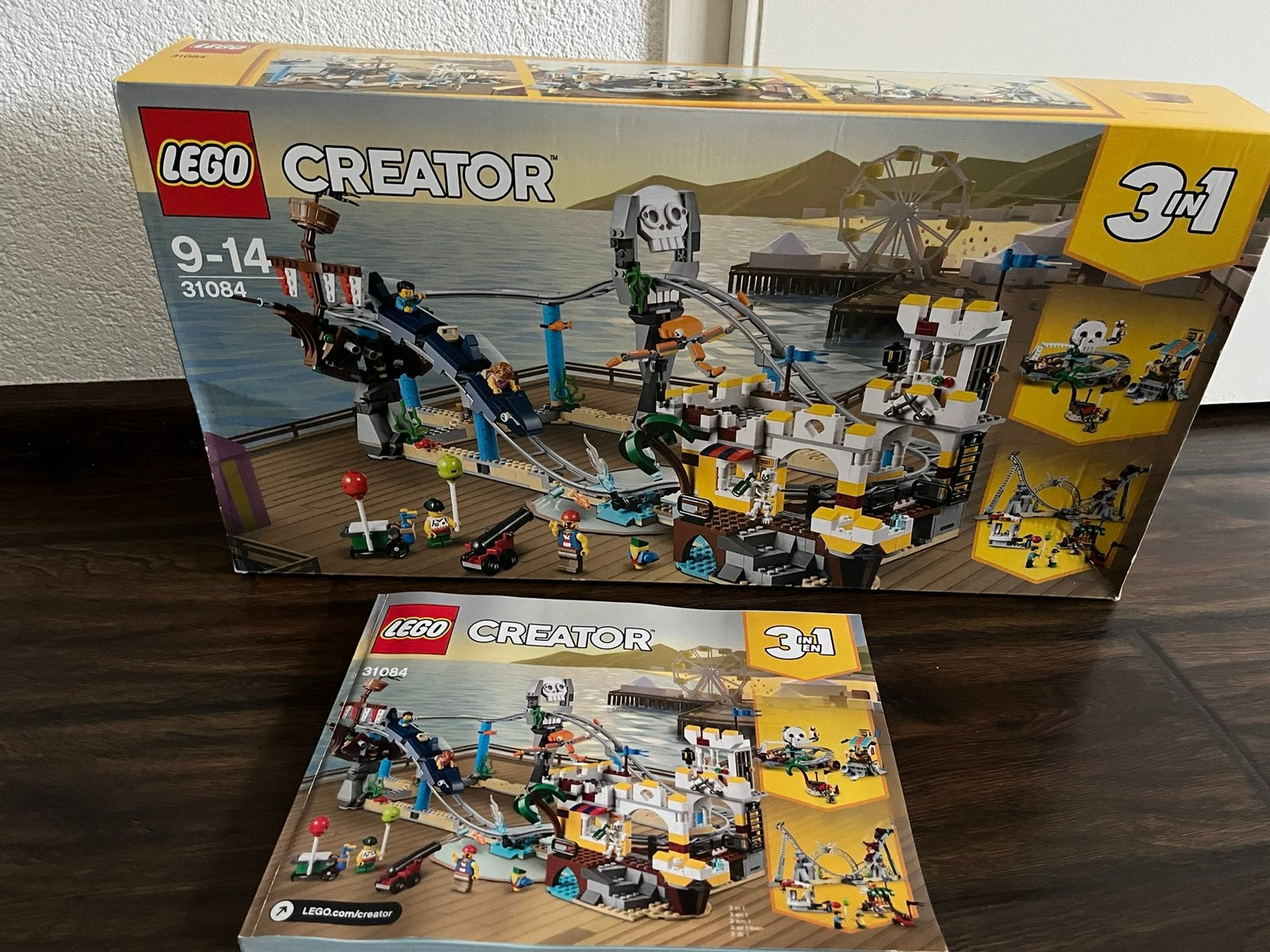 Lego creator, 3 in 1, achtbaan, pirate roller coaster, 31084, Kinderen en Baby's, Ophalen, Inclusief instructies, Lego, Zo goed als nieuw