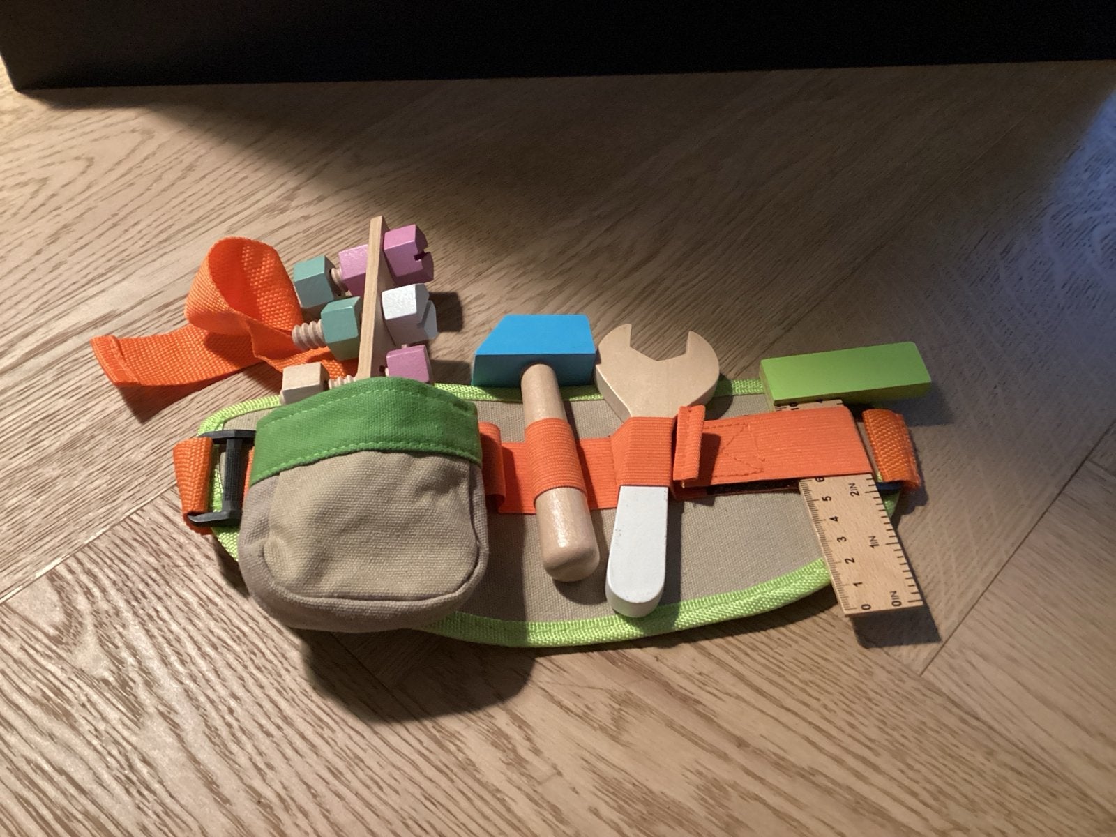 Houten gereedschapsriem voor kinderen, Ophalen of Verzenden, Gebruikt, Knutselen