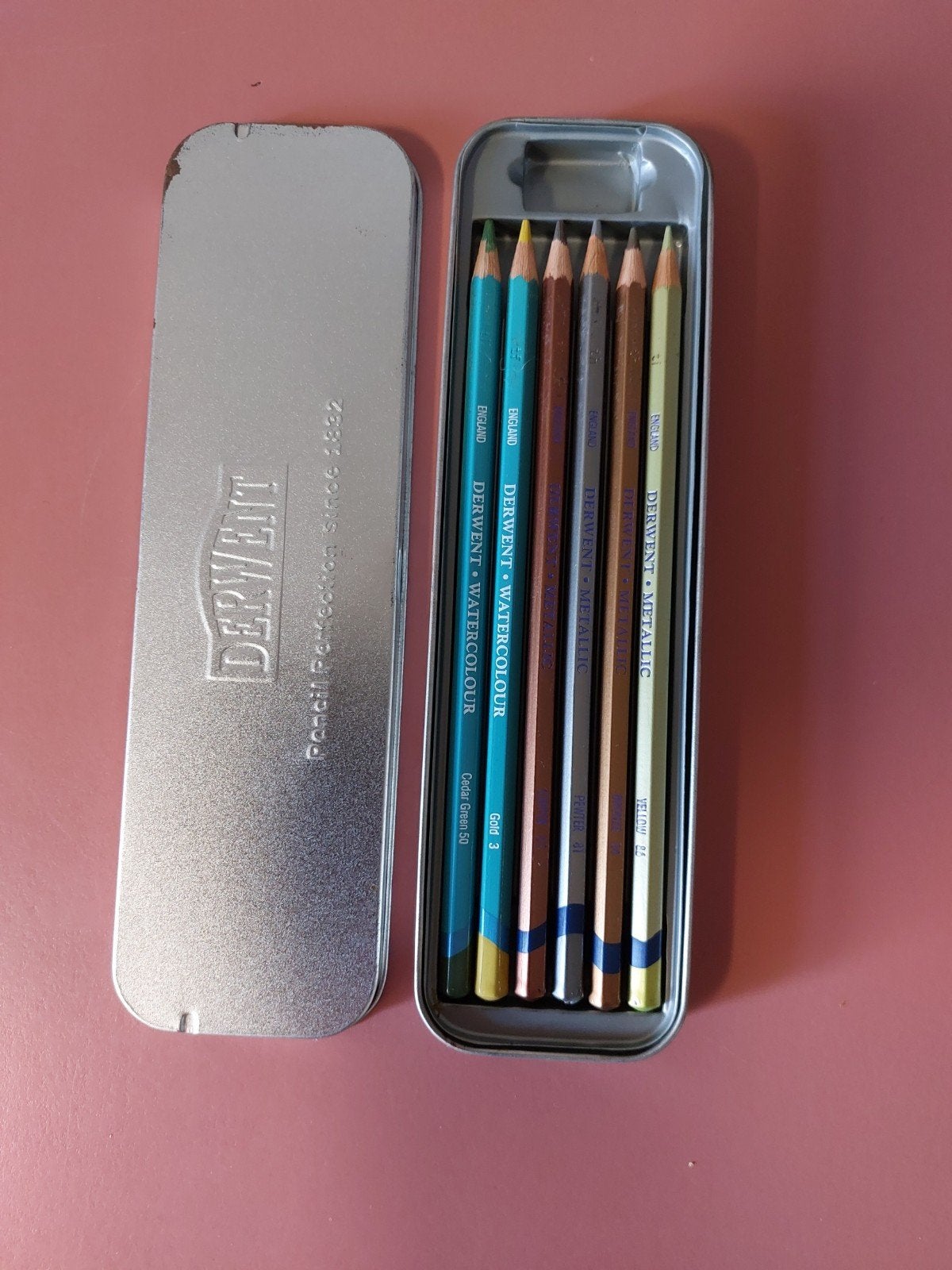 Derwent Pencils 6stuks., Ophalen of Verzenden, Zo goed als nieuw