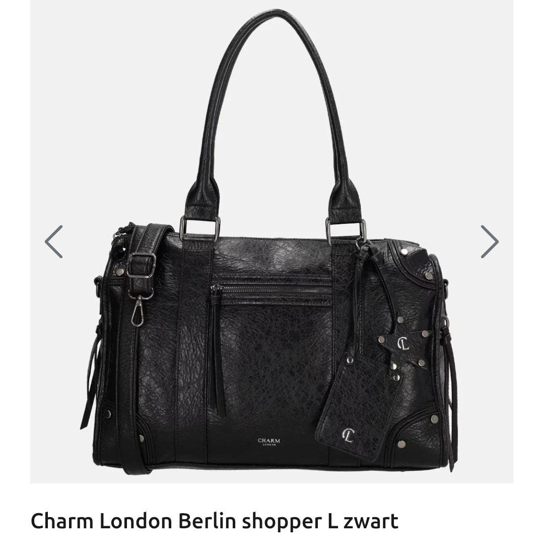 Charm London Berlin shopper L zwart - Nieuw met kaartje, Sieraden, Tassen en Uiterlijk, Tassen | Damestassen, Ophalen of Verzenden