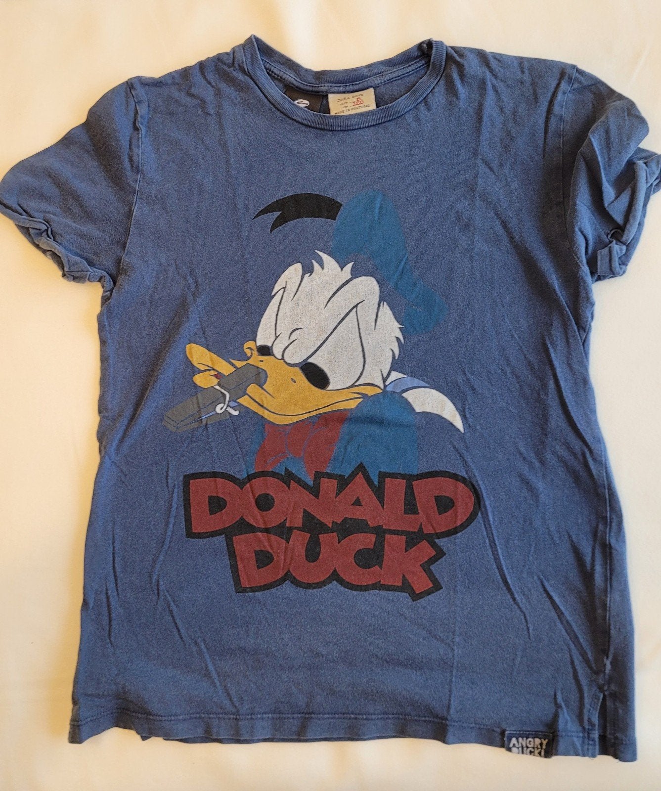 Zara Donald Duck T-shirt - Maat 8/128, Kinderen en Baby's, Kinderkleding | Maat 128, Gebruikt, Jongen of Meisje, Ophalen of Verzenden