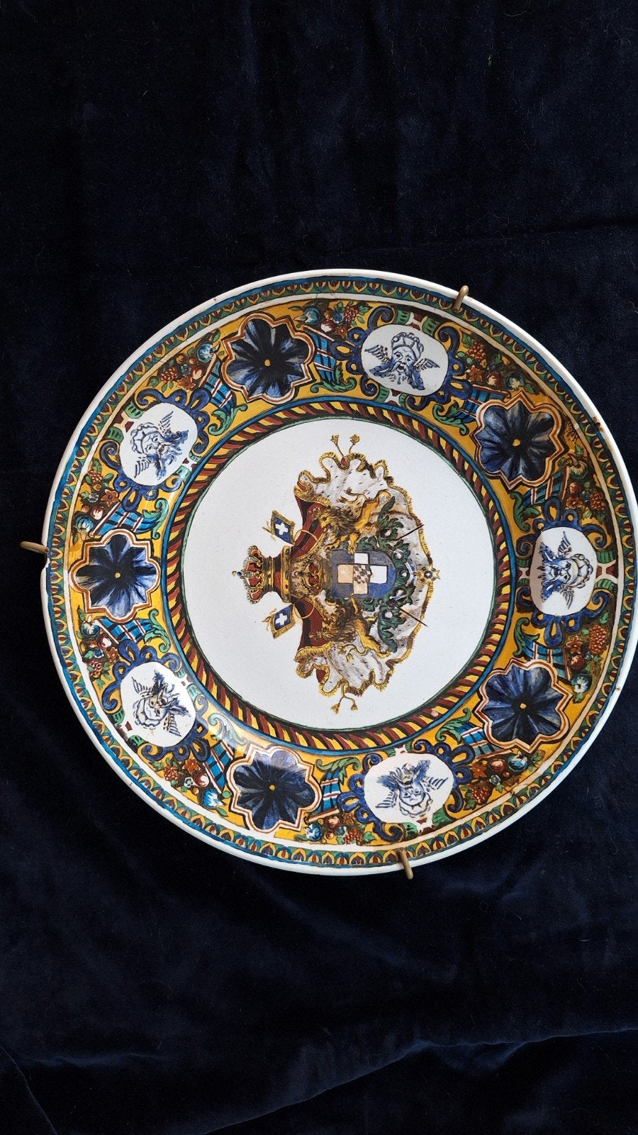 Decoratieve wandbord met Wapen van koning Otto, Antiek en Kunst, Ophalen of Verzenden