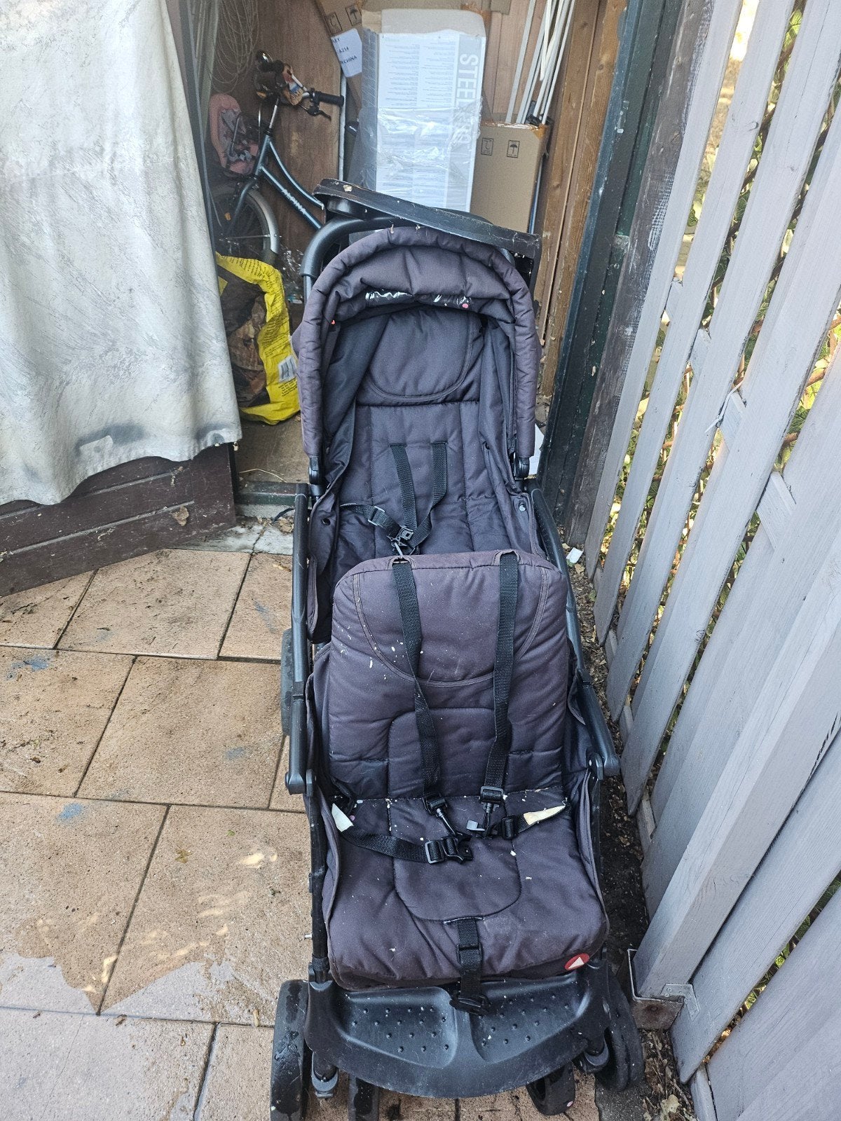 Duo kinderwagen met babynestje, Gebruikt, Duowagen, Ophalen, Kinderwagen