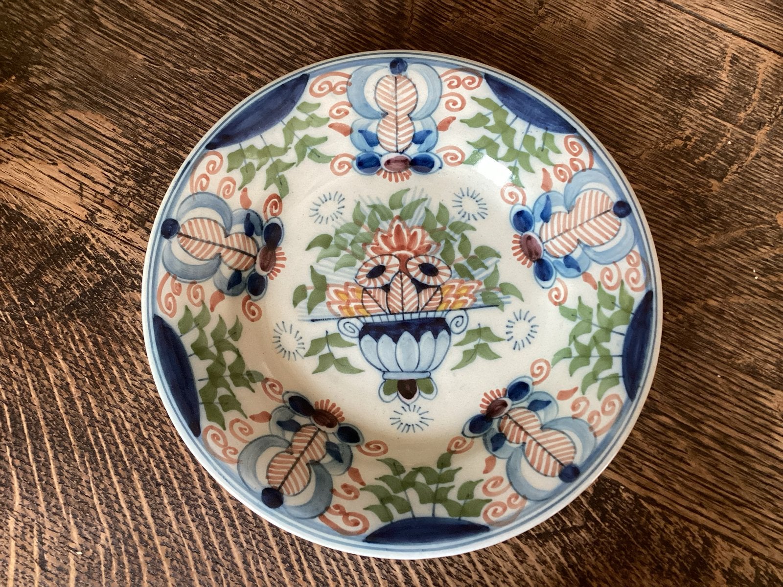 Makkum Tichelaar Delfts Blauw Wandbord  23,5 cm voor, € 25, Ophalen of Verzenden