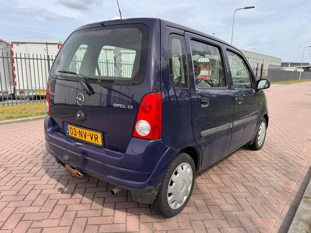 Opel Agila 1.2-16V Essentia 75 PK TREKHAAK, Auto's, Opel, Voorwielaandrijving, Blauw, Origineel Nederlands, Bedrijf