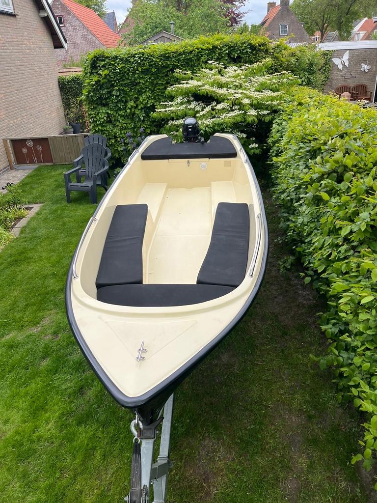 Boot Verano 460 met trailer, Watersport en Boten, Ophalen, Gebruikt, Trailer, Buitenboordmotor