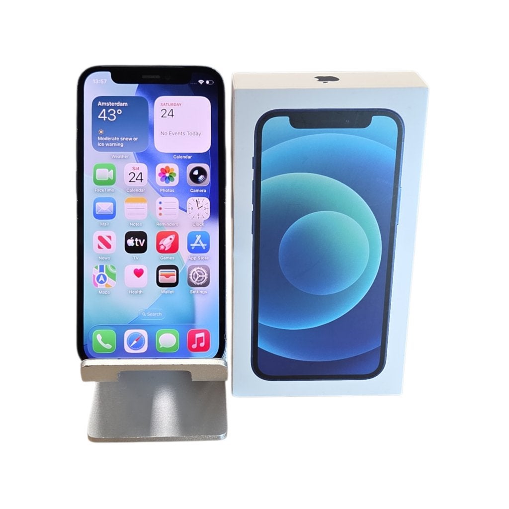 Apple iPhone 12 Mini 64GB Blue | Accu 100% (Vervangen), Apple, Zo goed als nieuw, Support@apple.com, One Apple Park Way
Cupertino, CA 95014
United States