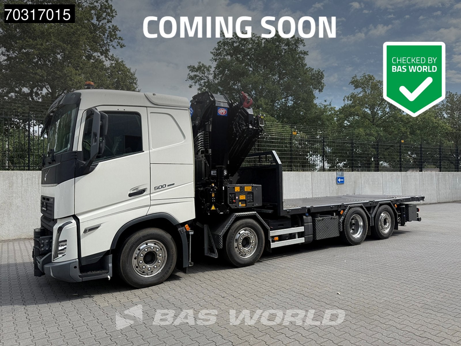 Volvo FH 500 8X2 COMING SOON! HMF 6120 K6 Crane + 2.5t Winch, Auto's, Automaat, Stof, Wit, Bedrijf