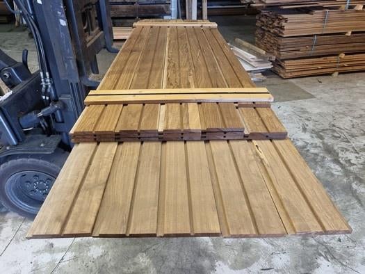 Hardhouten planken - met sponning - nr: HP416, Ophalen, 250 cm of meer, Planken, Hardhout
