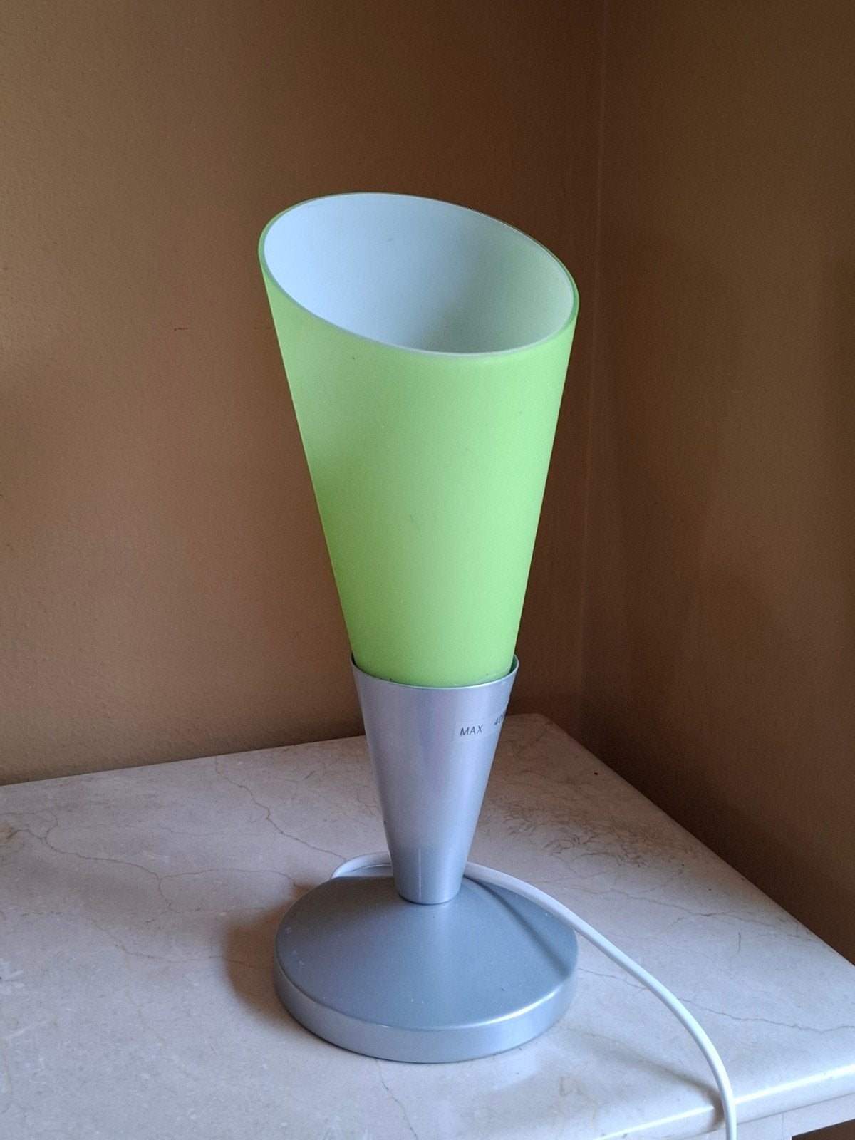 IKEA Kryolit - Groene Tafellamp - ijshoorntje, Huis en Inrichting, Ophalen of Verzenden, IKEA, Schemerlamp, Vintage