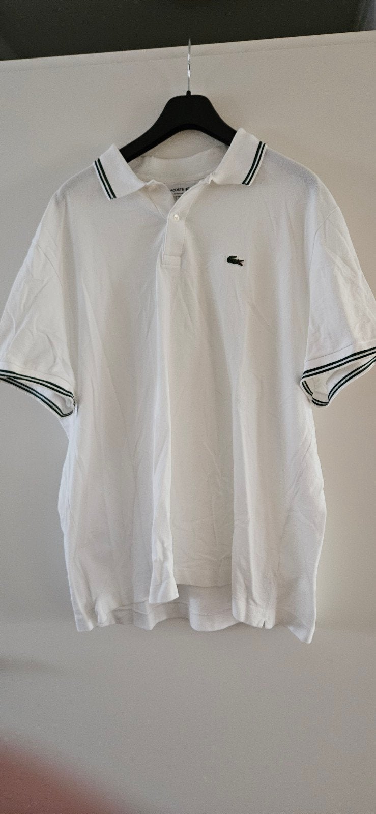 Lacoste polo Regular Fit nieuwstaat maat 9 4xl, Overige maten, Ophalen of Verzenden, Zo goed als nieuw, Wit