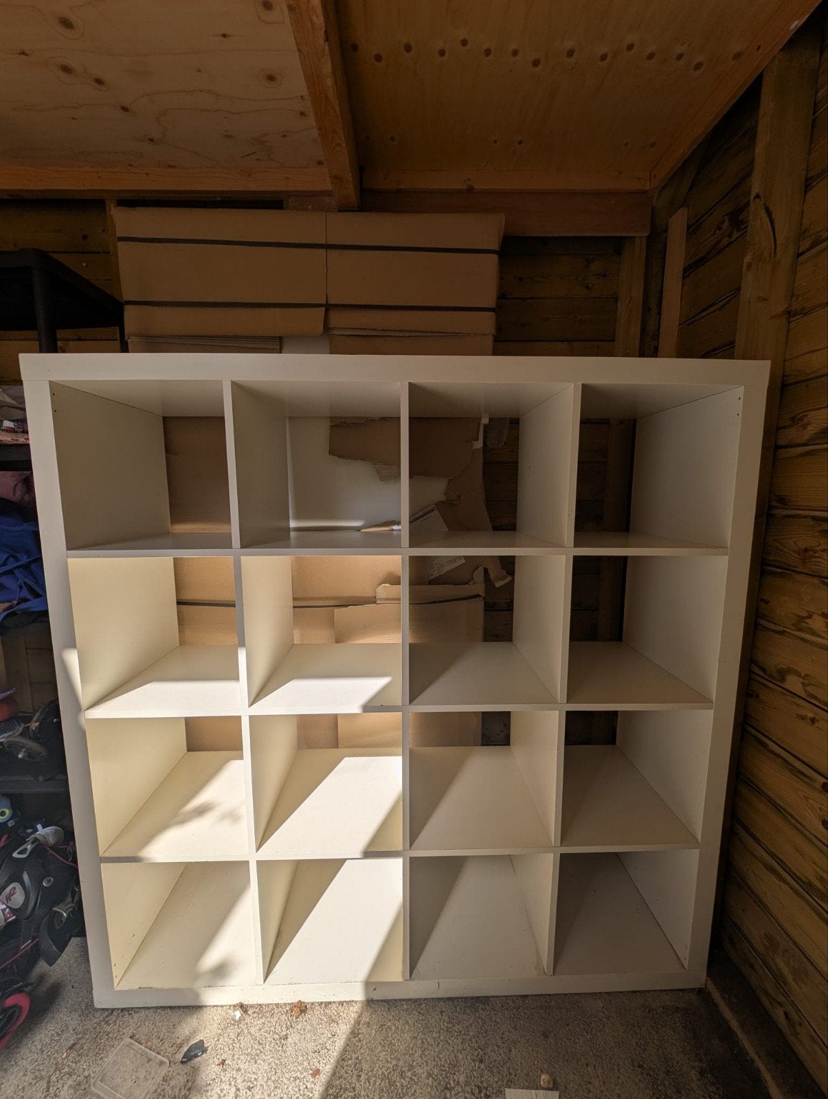 Ikea Kallax kast 4x4 vakken, Ophalen, Gebruikt, 100 tot 150 cm, 100 tot 150 cm
