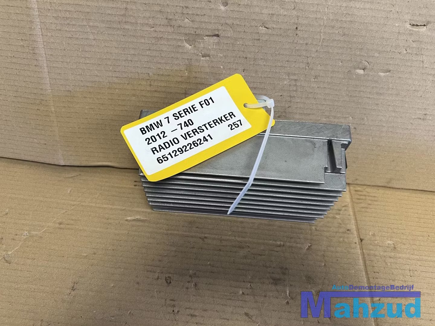 BMW 7 SERIE F01 F02 F03 F04 Radio versterker 65129226241, Petuelring 130
80788  Munich, DE, Gebruikt, Info@bmw.de, Ophalen of Verzenden