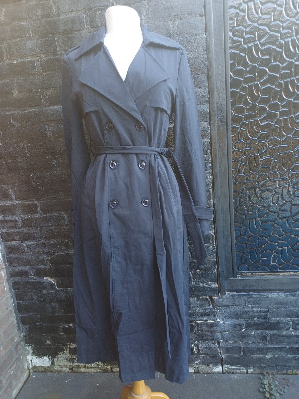 Mi piace travel trenchcoat - Donkerblauw - Diverse maten, Mp, Mp, Blauw, Maat 42/44 (L)