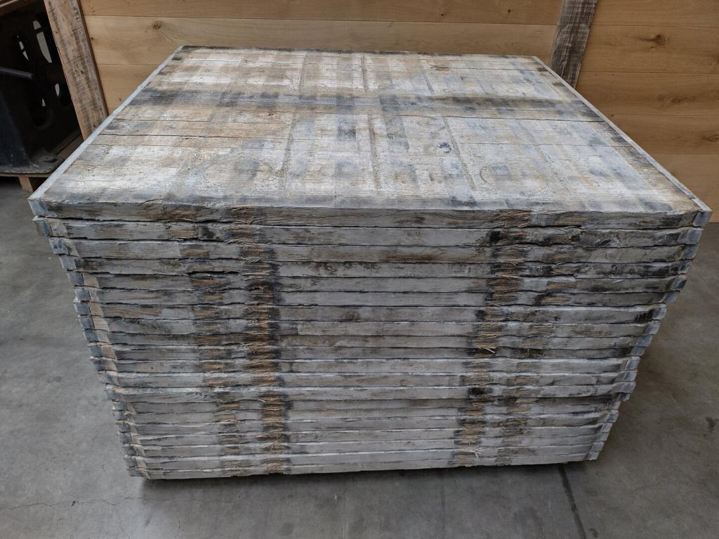 Grenen Steenschotten 126x140 cm  extra groot formaat, Doe-het-zelf en Verbouw, Hout en Planken, Gebruikt, Overige typen