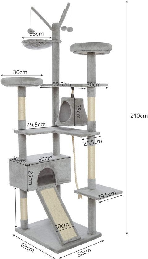 Kattenboom – Krabpaal – Kattenbomen – Kattenkrabberpost, Corvance B.V., Verzenden, Nieuw, Corvancebol@gmail.com