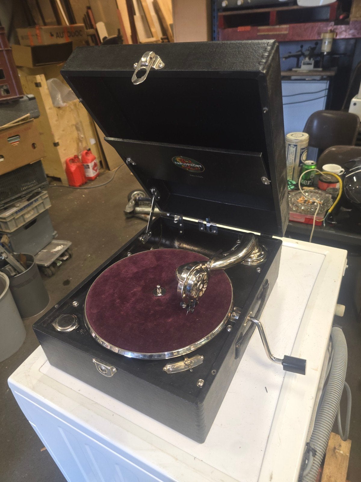 Parlophone model Nº40A koffergramafoon, Ophalen, Overige merken