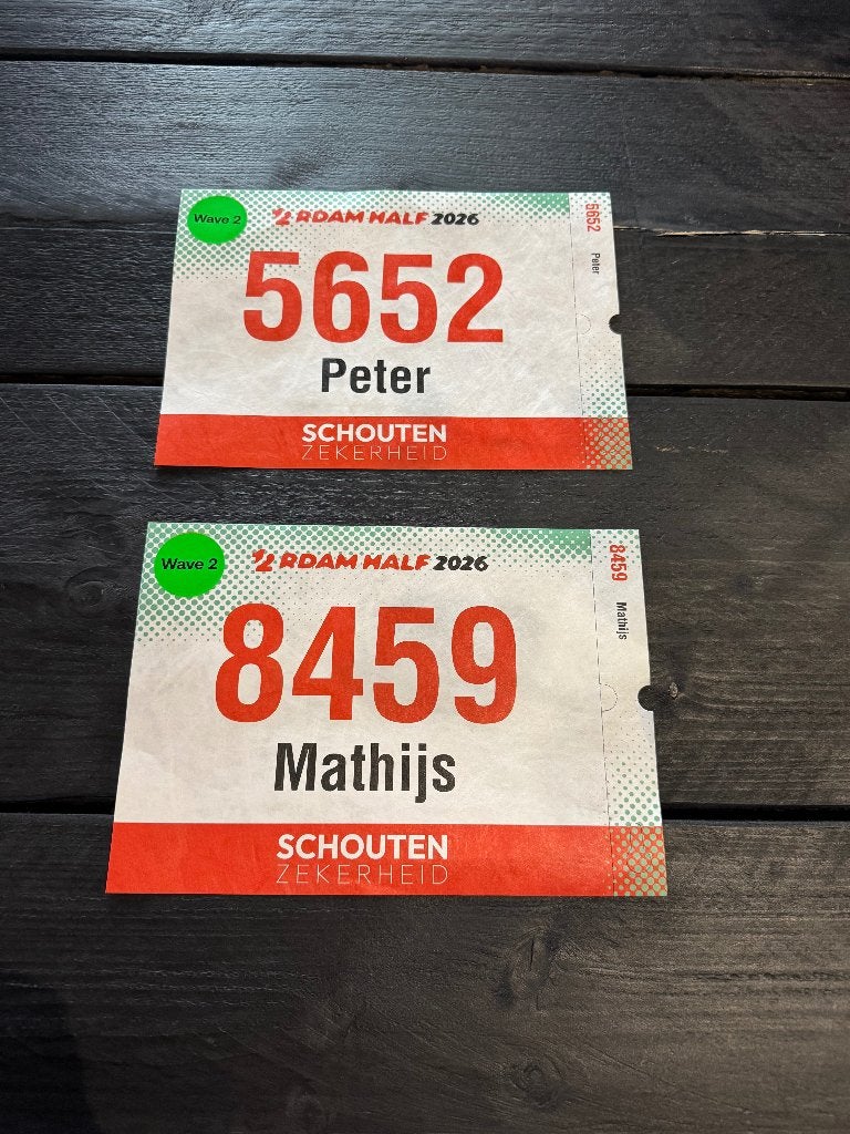 Startbewijs Rotterdam Half - halve marathon, Overige merken, Overige typen, Nieuw, Ophalen of Verzenden