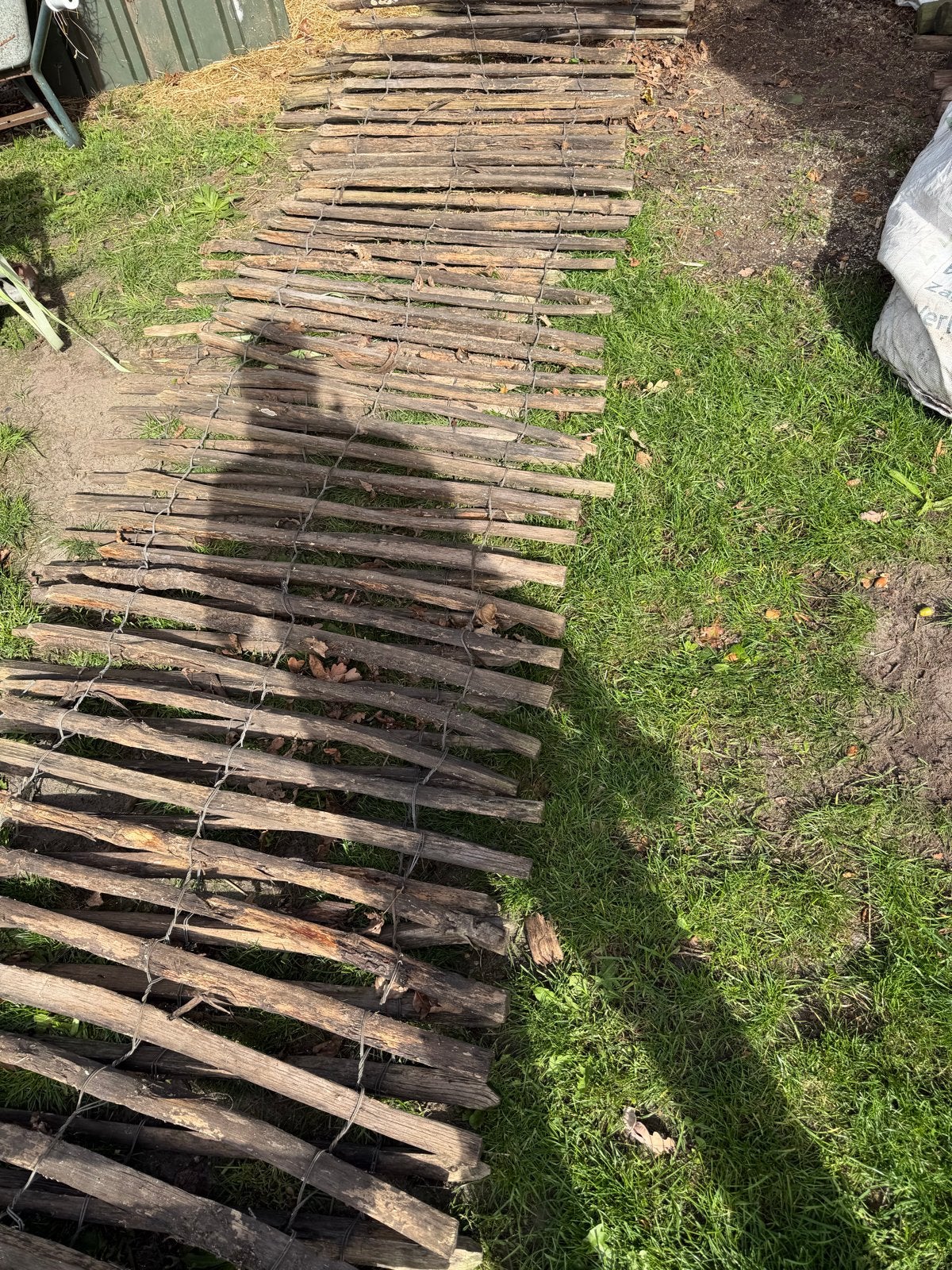 Kastanje schapenhek hoogte 1m, Ophalen, Gebruikt, Minder dan 3 meter, Minder dan 1 meter