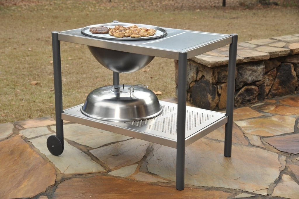 %% RVS Dancook 1500 58 cm ronde barbecue grillwagen %%, Ophalen, Nieuw, Dancook