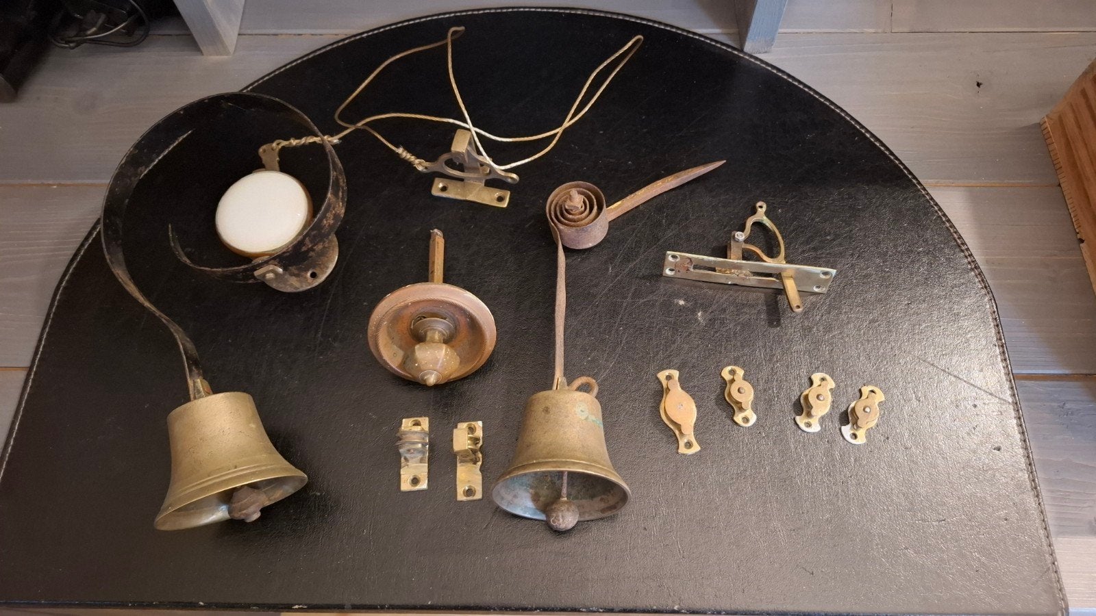 Set van 2 oude deurbellen., Antiek en Kunst, Ophalen of Verzenden