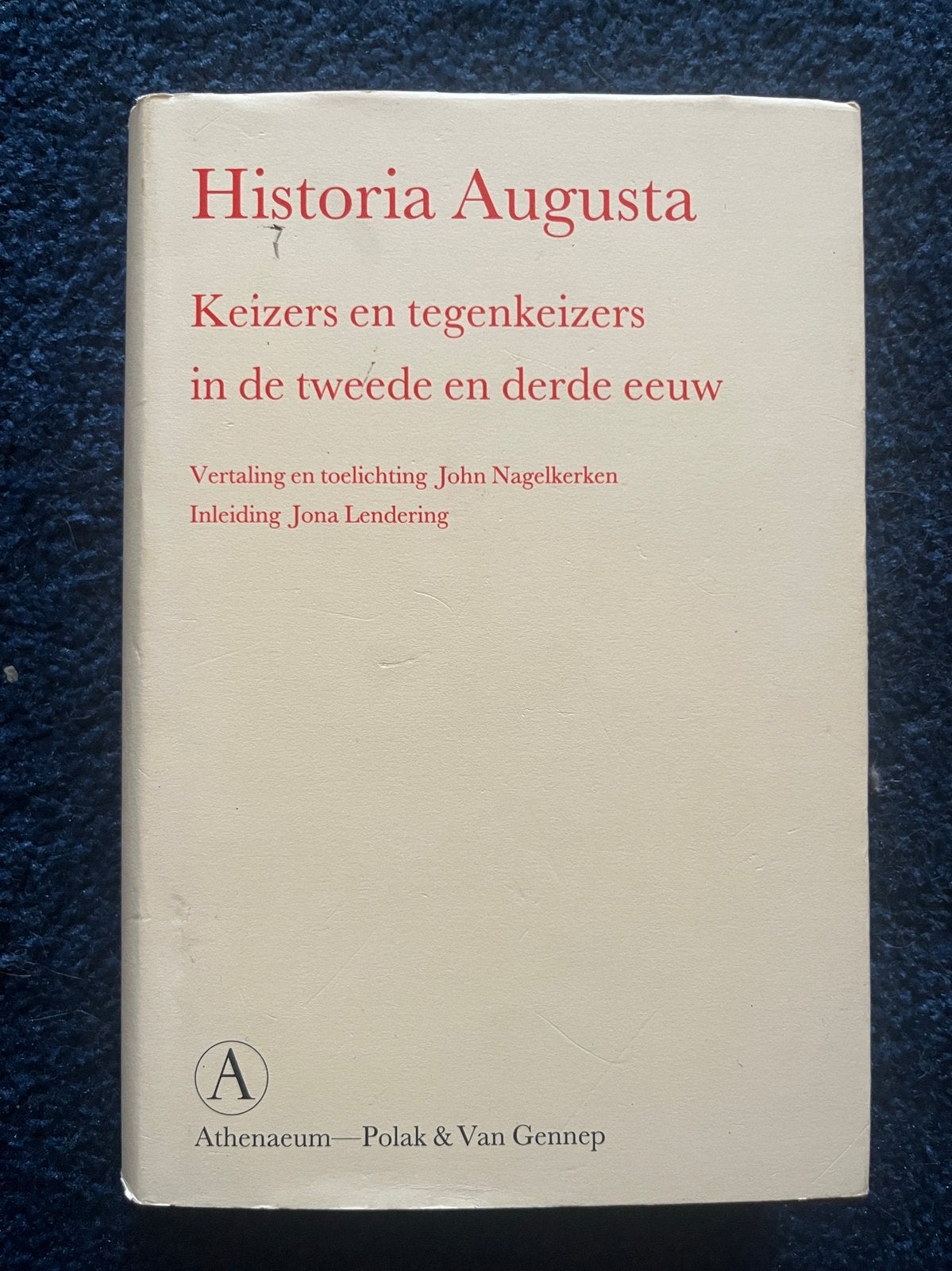 Historia Augusta, Ophalen of Verzenden, Nieuw, Europa