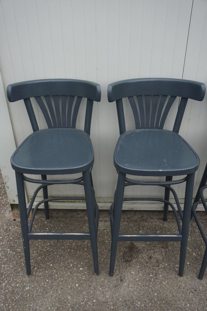 Horeca barkrukken barkruk 4 stuks, Gebruikt, Met voetsteun, 60 tot 90 cm, Ophalen of Verzenden