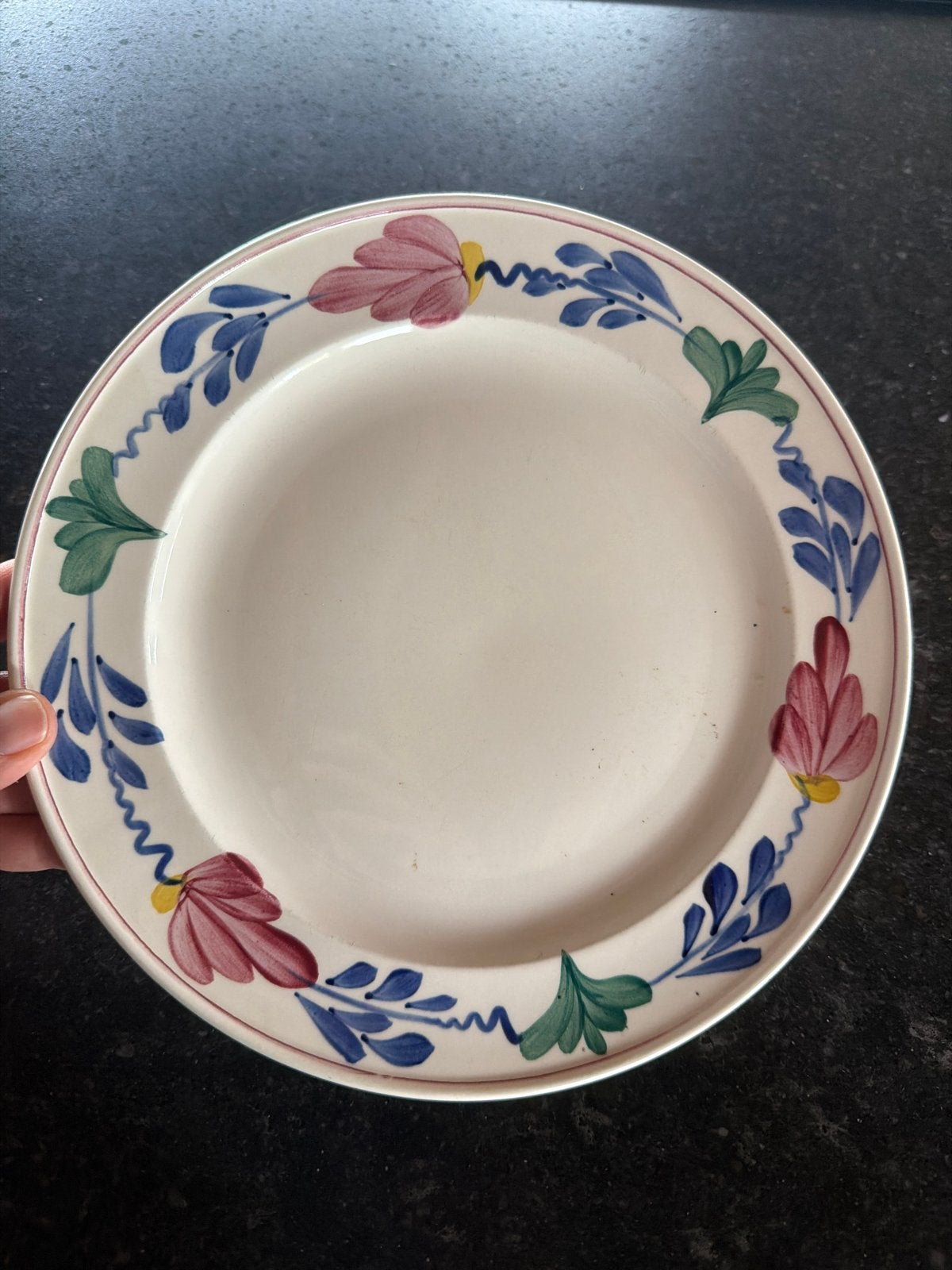 Brabants boerenbont bord, Antiek en Kunst, Antiek | Servies los, Ophalen
