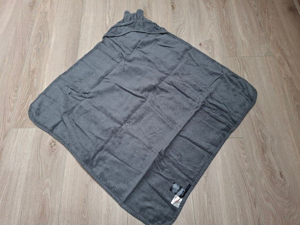 NIEUW H&M baby wikkel handdoek konijn 80x80cm, Nieuw, Grijs, 80 cm, Overige typen