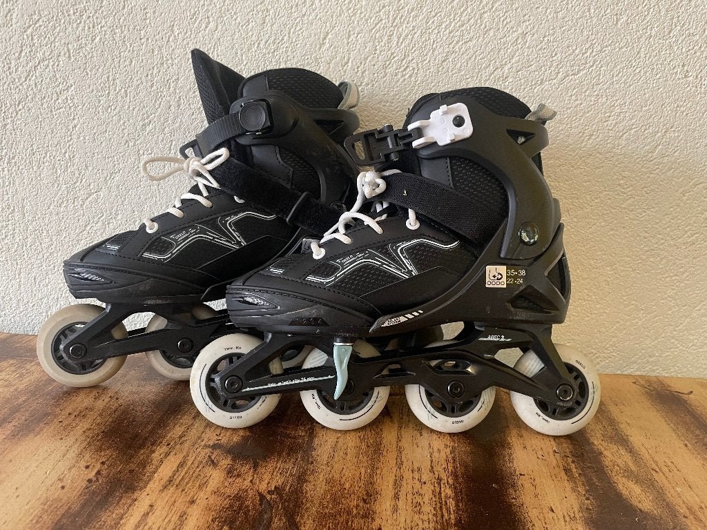 Oxelo skeelers 35 - 38, Verstelbaar, Kinderen, Zo goed als nieuw, Inline skates 4 wielen