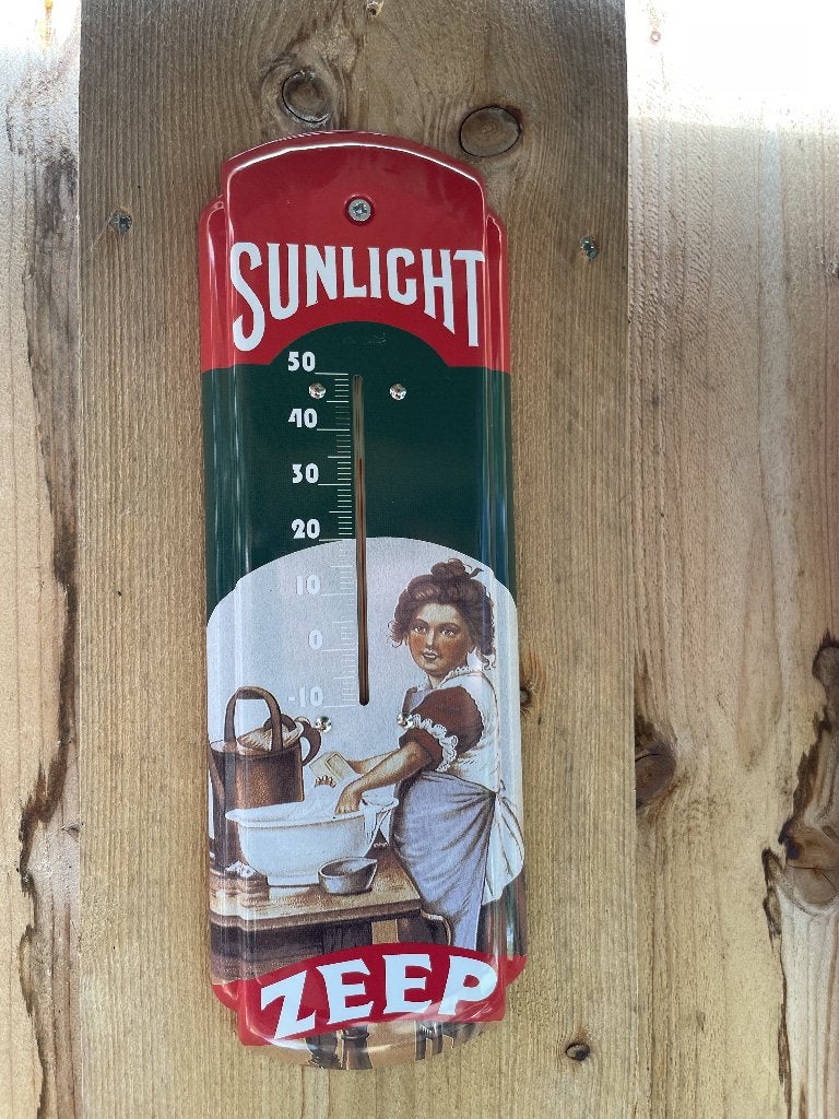 Sunlight Zeep retro Thermometer, Verzamelen, Ophalen of Verzenden, Huis en Inrichting