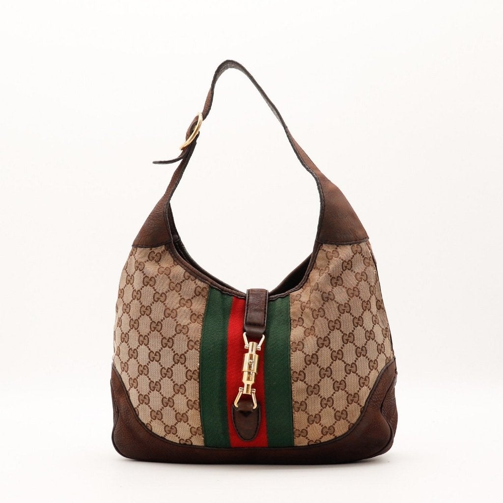 Gucci New Jackie 36x29x5 cm handtas, Verzenden, Gebruikt, Rood, Handtas
