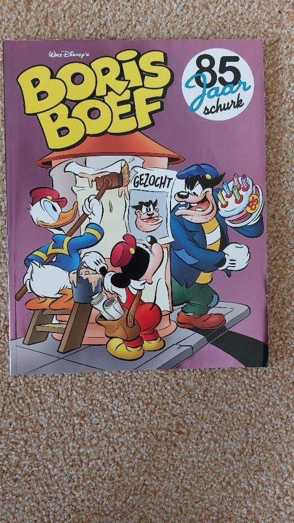 Walt Disney's Boris Boef 85 jaar schurk - Stripboek, Diverse auteurs (Walt Disney), Eén stripboek, Ophalen of Verzenden, Zo goed als nieuw