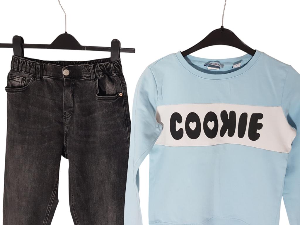 Gave ZARA mom fit jeans zwart maat 152., Broek, Zo goed als nieuw, Zara, Verzenden