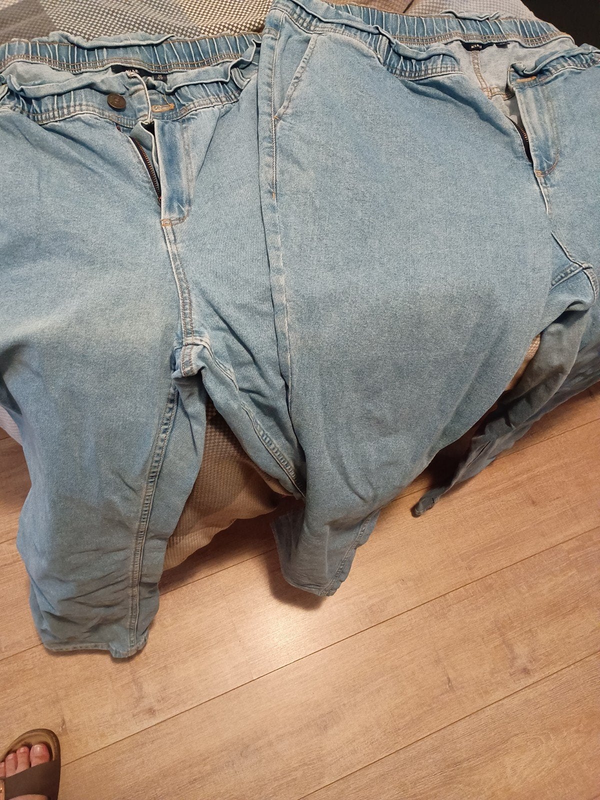 2 spijkerbroeken Kiabi nieuw maat 50, Blauw, Overige jeansmaten, Ophalen of Verzenden, Kiabi