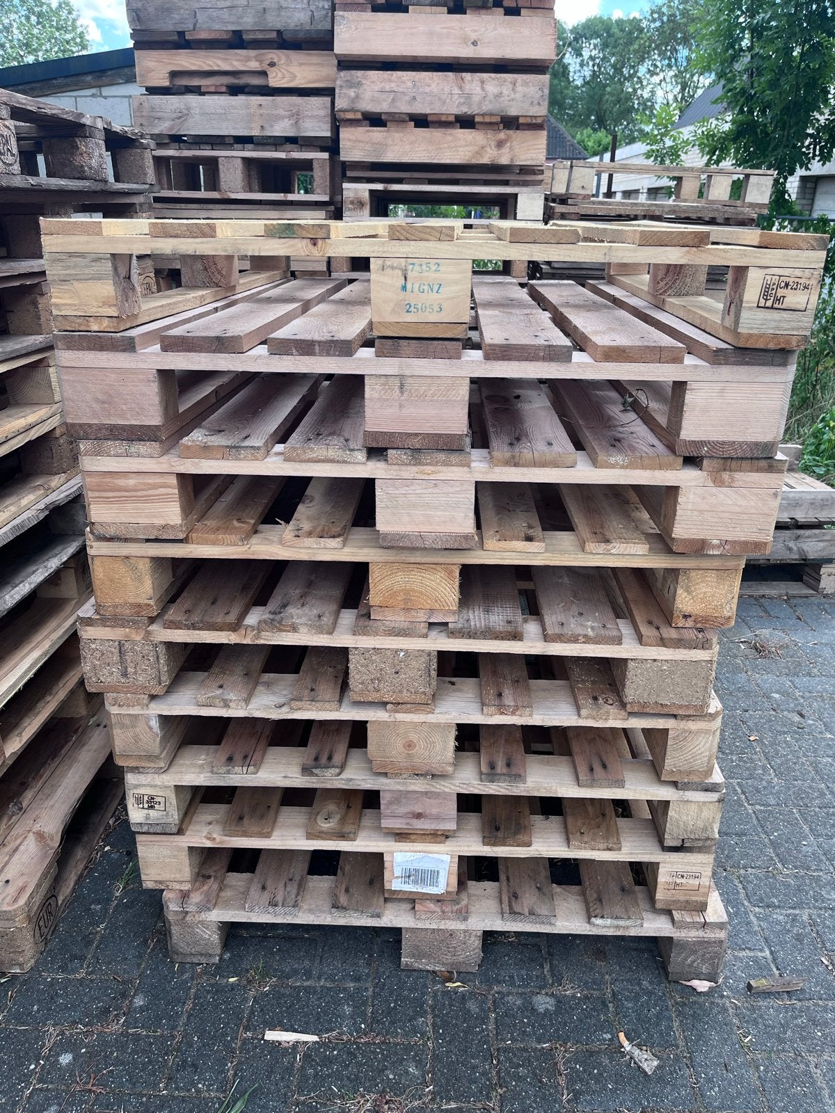 Europallet 120x80 - Stevige Houten Pallets, Ophalen, Gebruikt, Overige typen