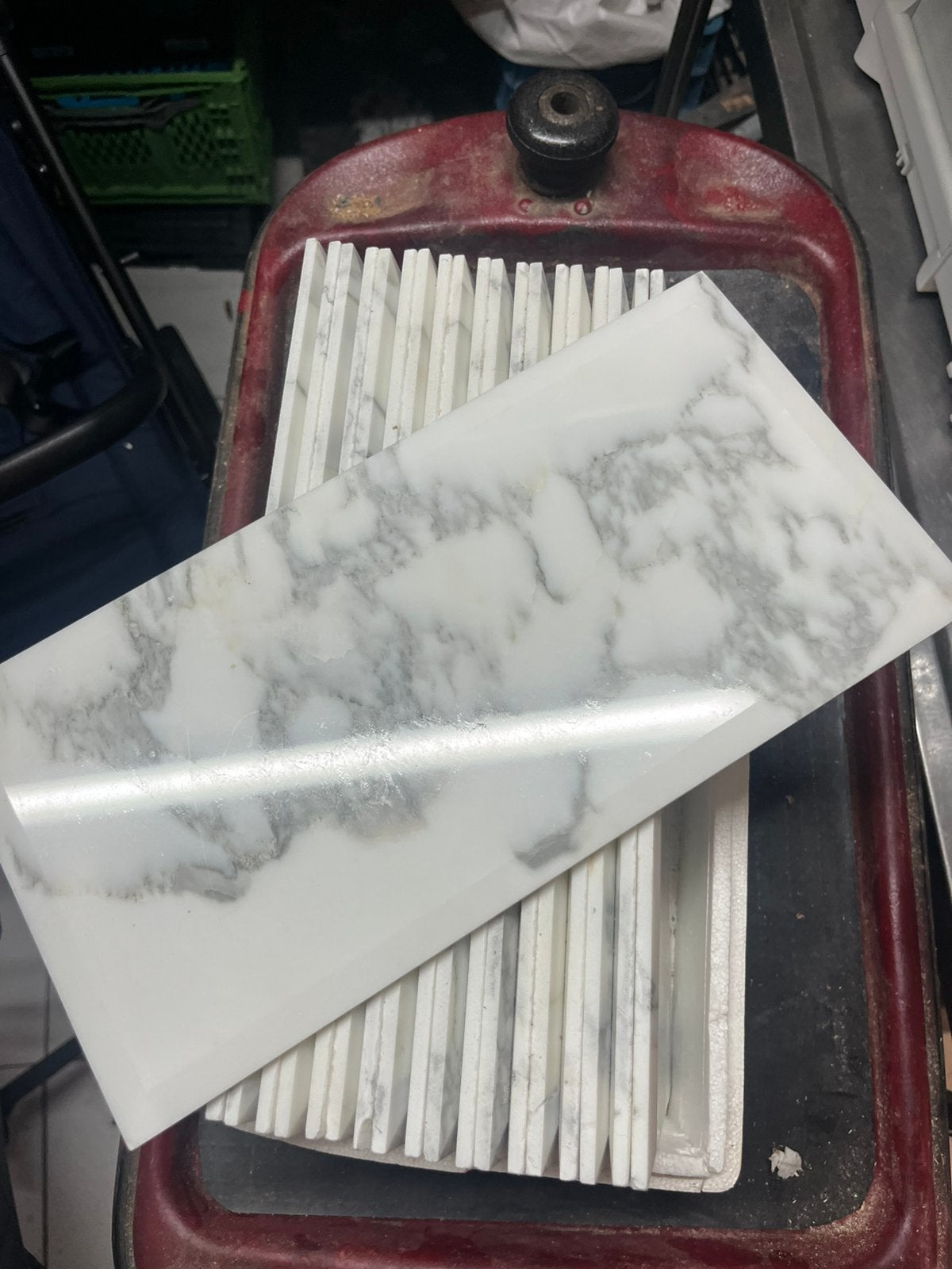carrara marmer 20 tegels, Ophalen, 60 cm of meer, Nieuw, Minder dan 5 m²