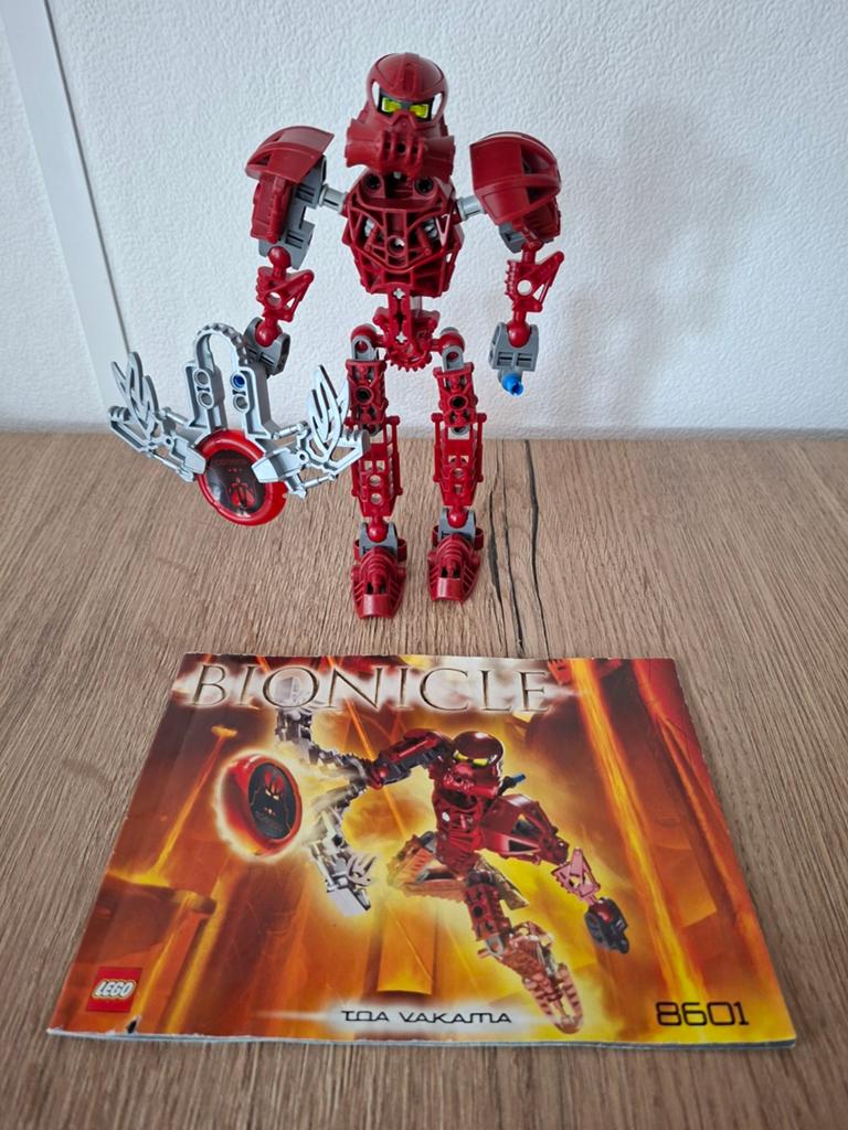 Lego Bionicle Toa Vakama 8601 met instructies, Kinderen en Baby's, Speelgoed | Duplo en Lego, Ophalen, Gebruikt, Bionicle, Lego