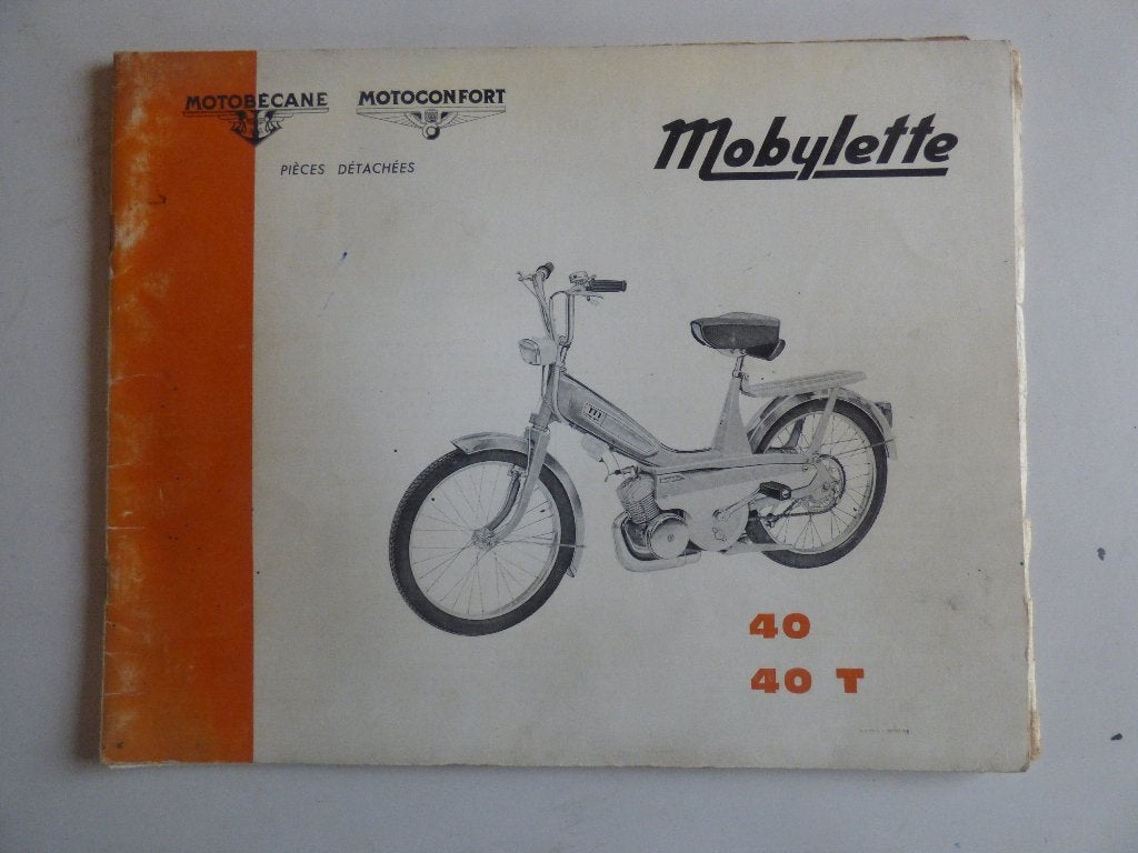 MOTOBECANE MOTOCONFORT TYPE 40 & 40T ONDERDELENLIJST, Ophalen of Verzenden, Gebruikt