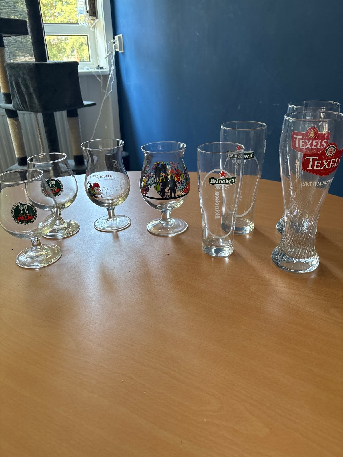 Diverse bierglazen collectie te koop, Ophalen, Meerkleurig, Overige merken, Glas