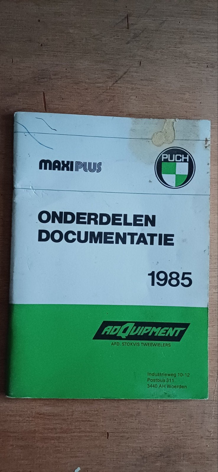 Puch maxi plus  onderdelen  documentatie 1985., Ophalen of Verzenden