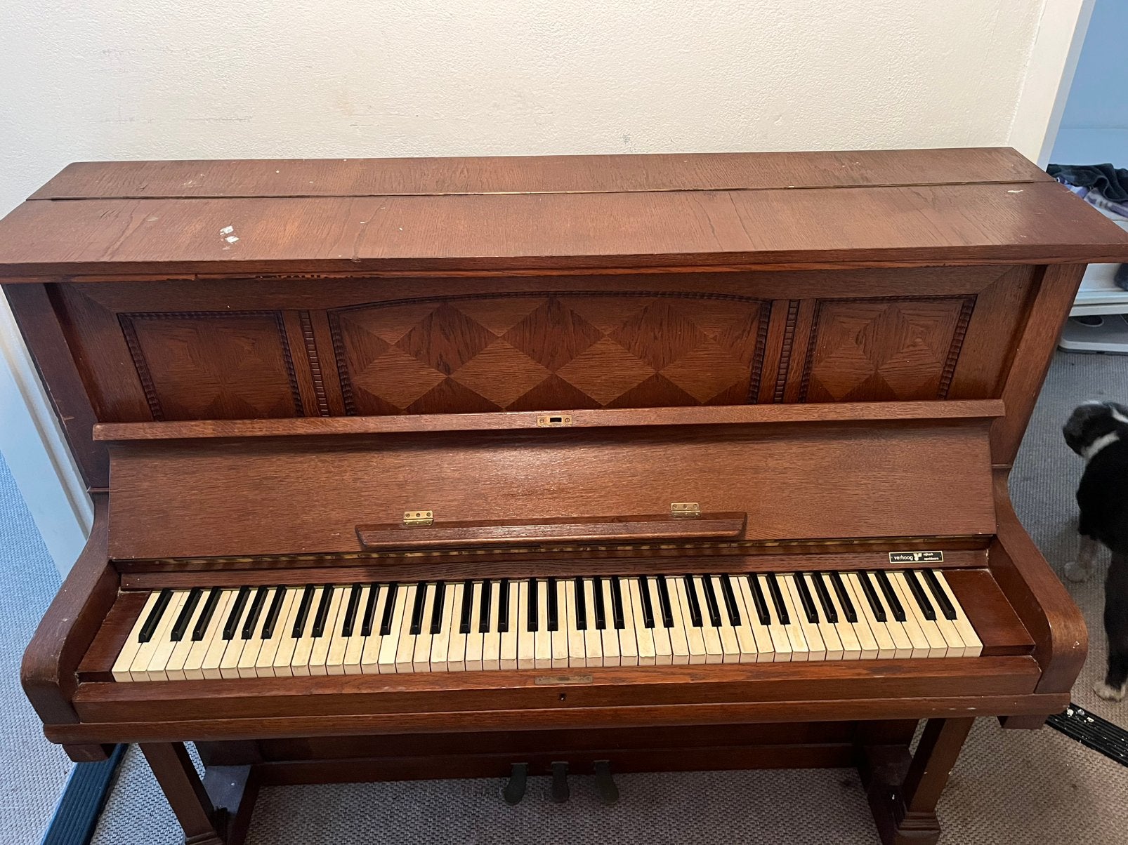Unieke Rozenkranz piano, Muziek en Instrumenten, Piano's, Ophalen, Zo goed als nieuw, Bruin, Piano