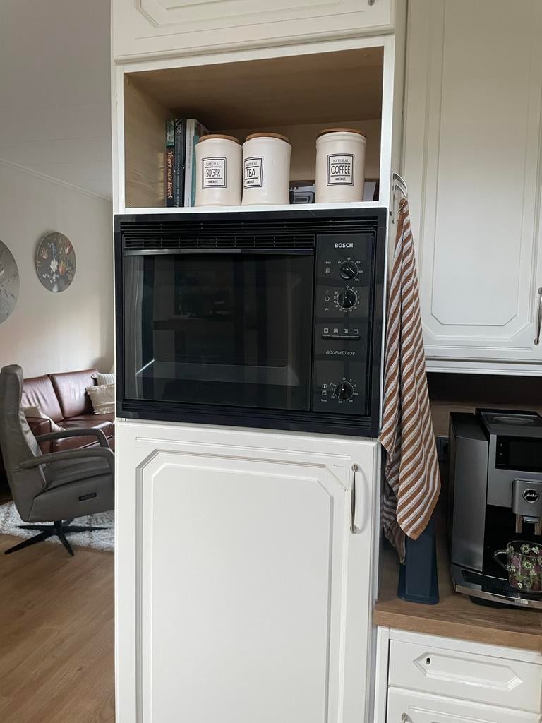 Bosch Gourmet 836 Inbouw Combimagnetron, Witgoed en Apparatuur, Magnetrons, Combimagnetron, Gebruikt, Hete lucht, Ophalen of Verzenden