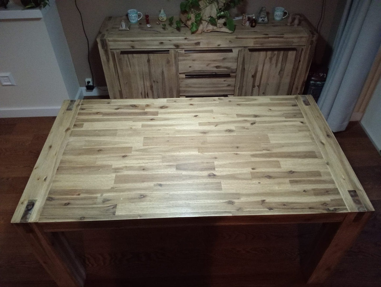zeer mooie eethoek, Ophalen, Zo goed als nieuw, 4 tot 6 stoelen