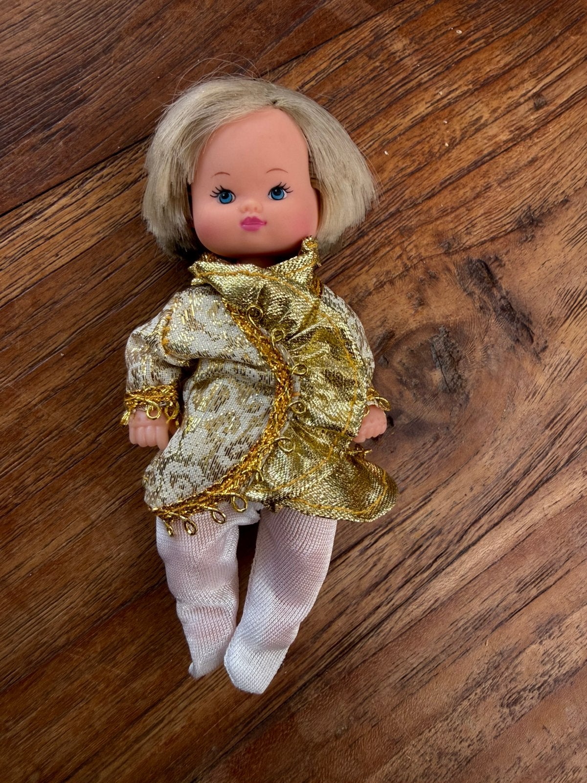 Zeldzame Vintage Petra Baby (Plasty West-Germany) Goud, Ophalen of Verzenden, Gebruikt, Pop