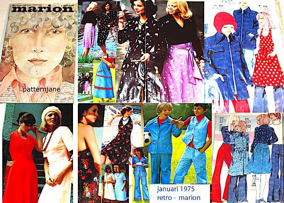 marion januari 1975 - vintage patronen / mooie jaren 70, Verzenden, Gebruikt, Vrouw, Marion