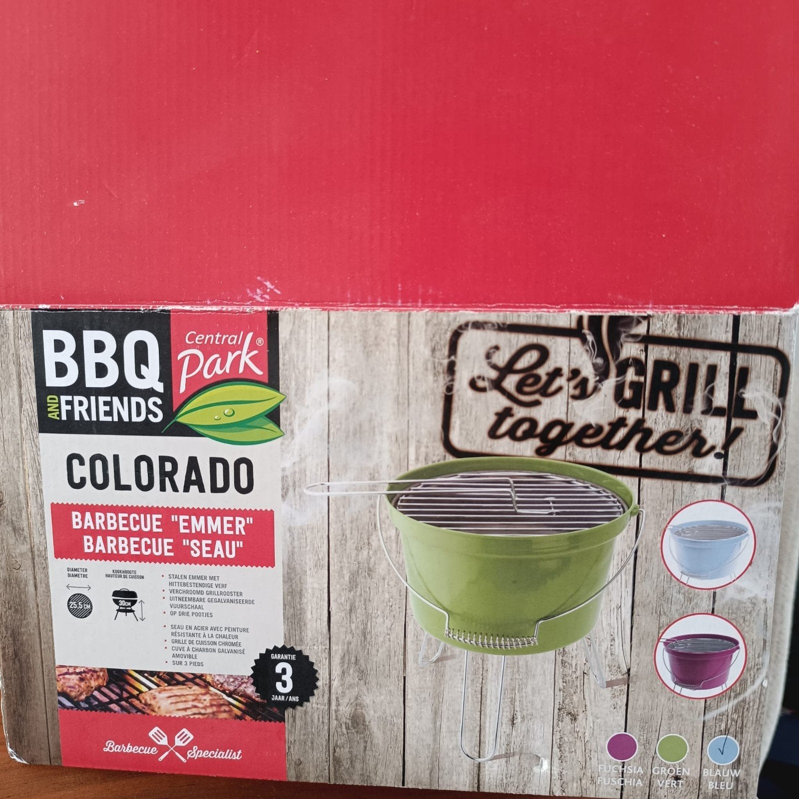 Central Park Colorado BBQ Emmer - Nieuw in doos, Tuin en Terras, Ophalen of Verzenden, Nieuw, Central Park